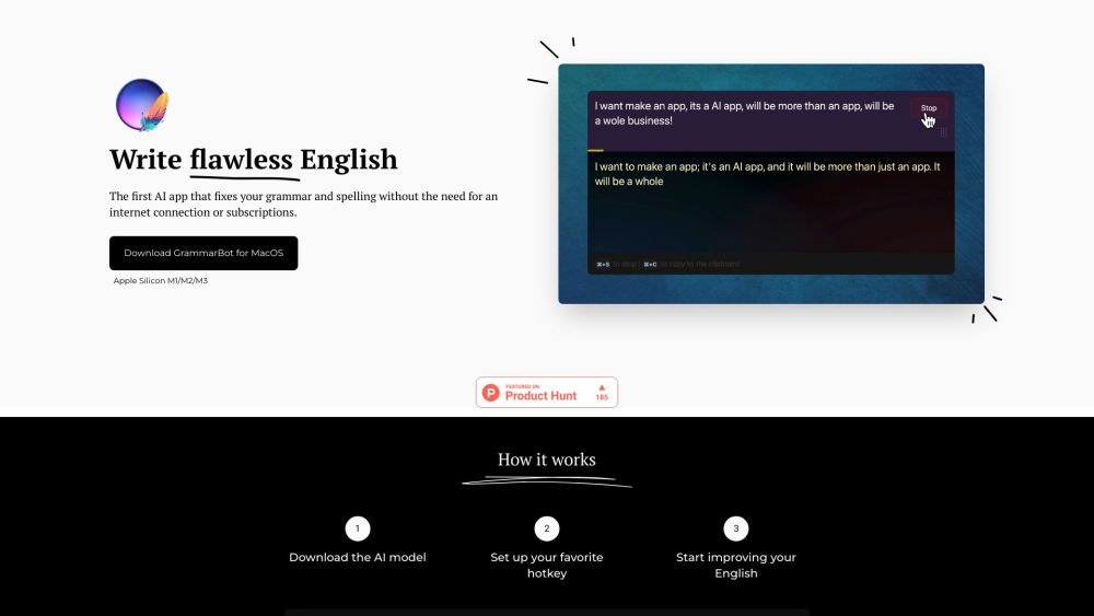 GrammarBot: AI Tool for English Grammar Checks