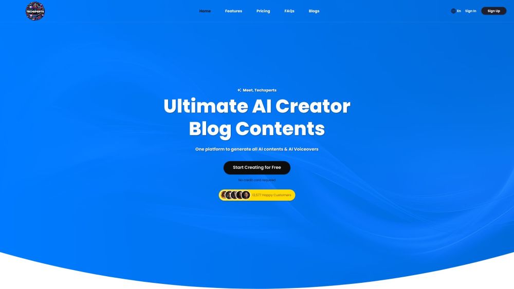 Techxperts: AI Tool for Content & Voiceovers