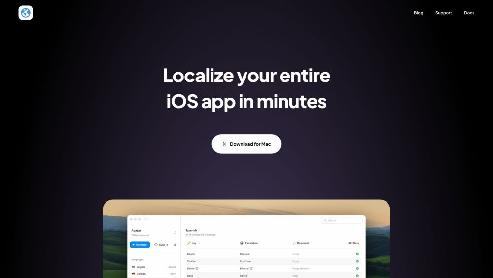 Globify: AI Tool for Localizing iOS App