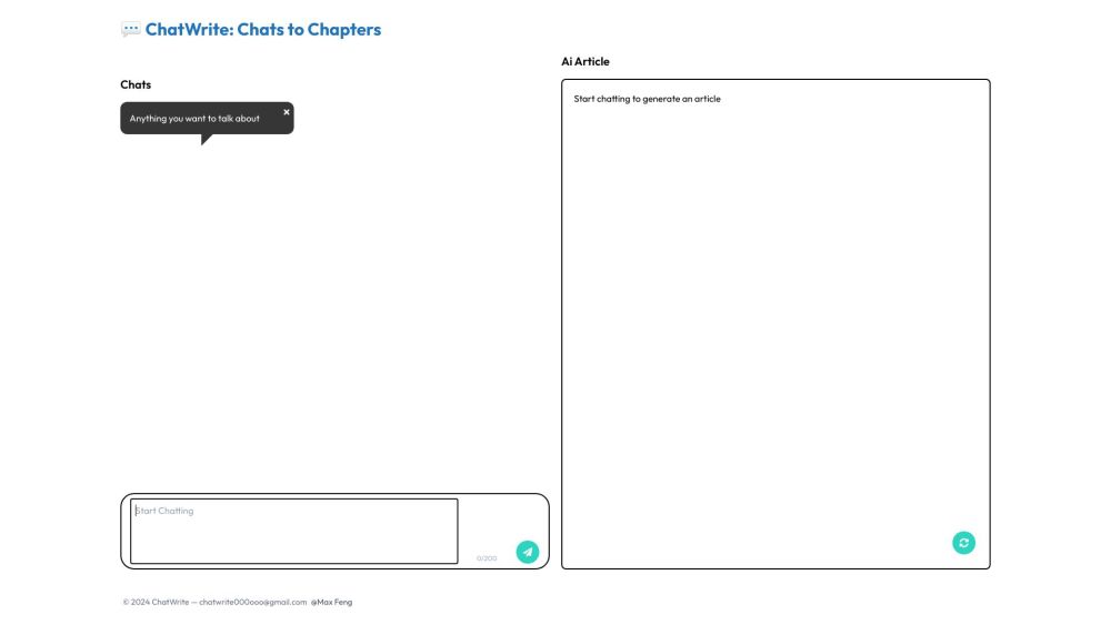 ChatWrite: AI Tool for Chat to Chapter Conversion