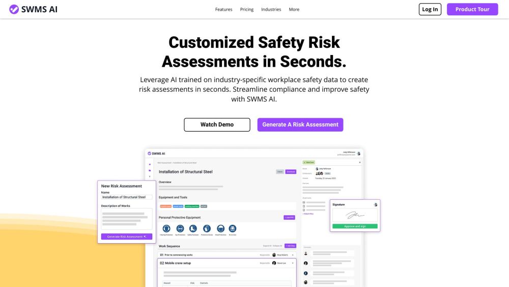 SWMS AI: Comprehensive AI Tool for Safety Risk Assessments