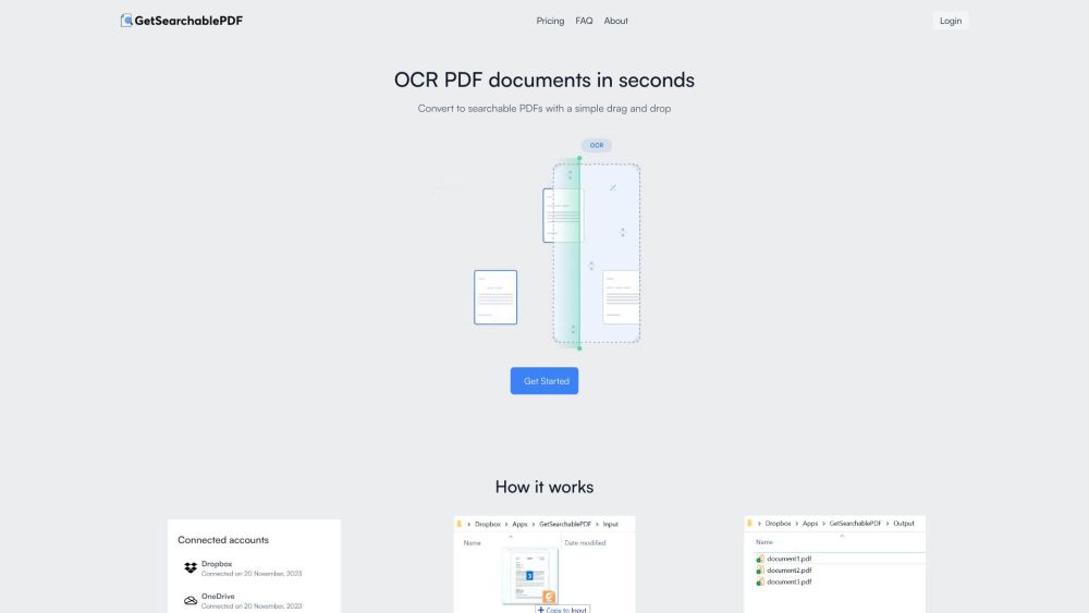 GetSearchablePDF: AI Tool for Efficient Doc Processing