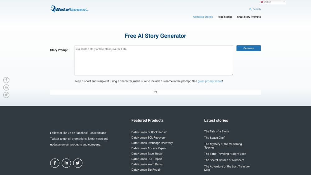 Free AI Story Generator: Free AI Tool for Tales