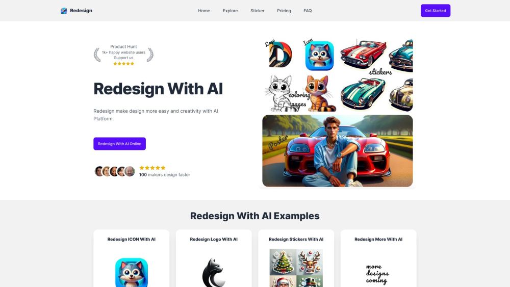 Redesign With AI: AI Design Platform (40 letters)