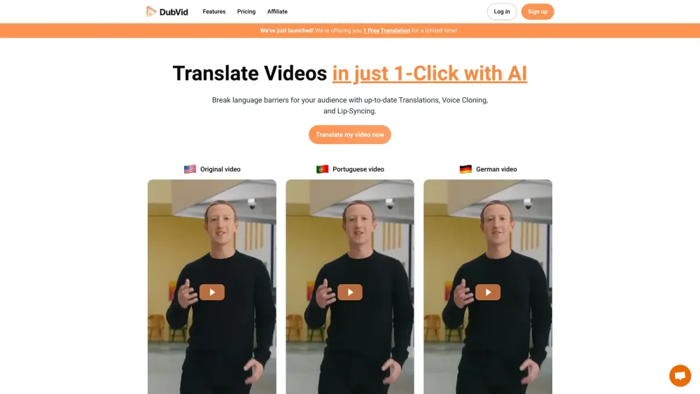 DubVid: Translate Videos in any language with AI tool