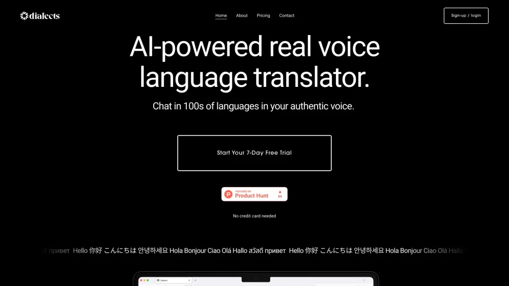 Dialects: Break Language Barriers with AI Tool