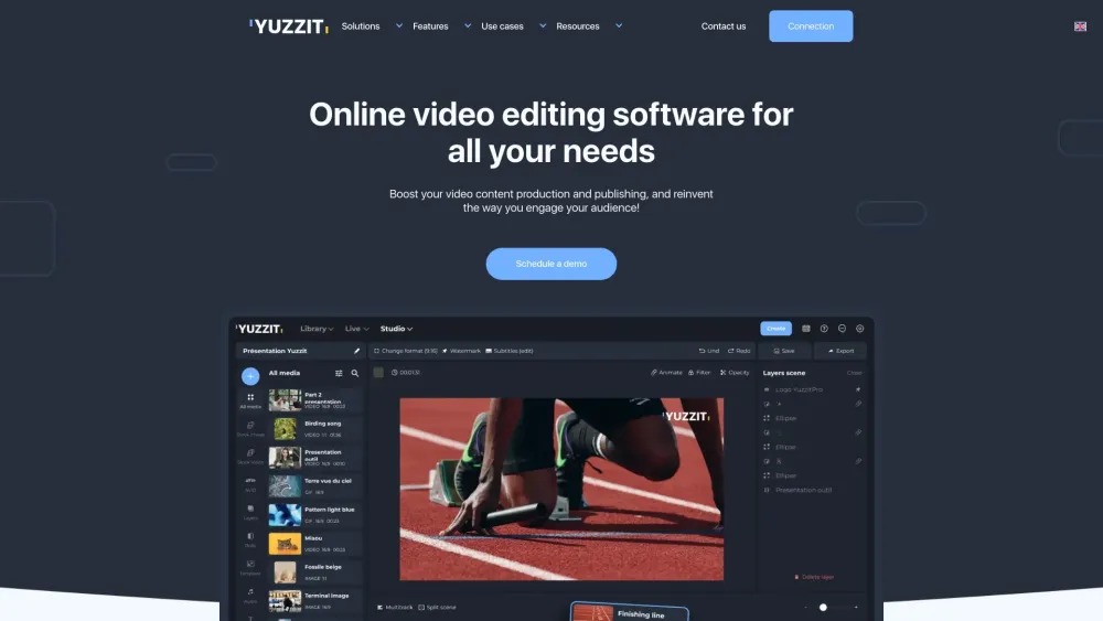 Yuzzit - Video Editing & Live Streaming: AI Tool