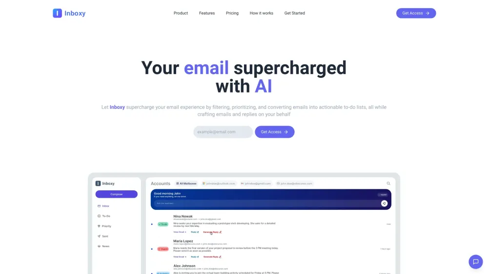 Inboxy: AI Email Assistant & Productivity AI Tool