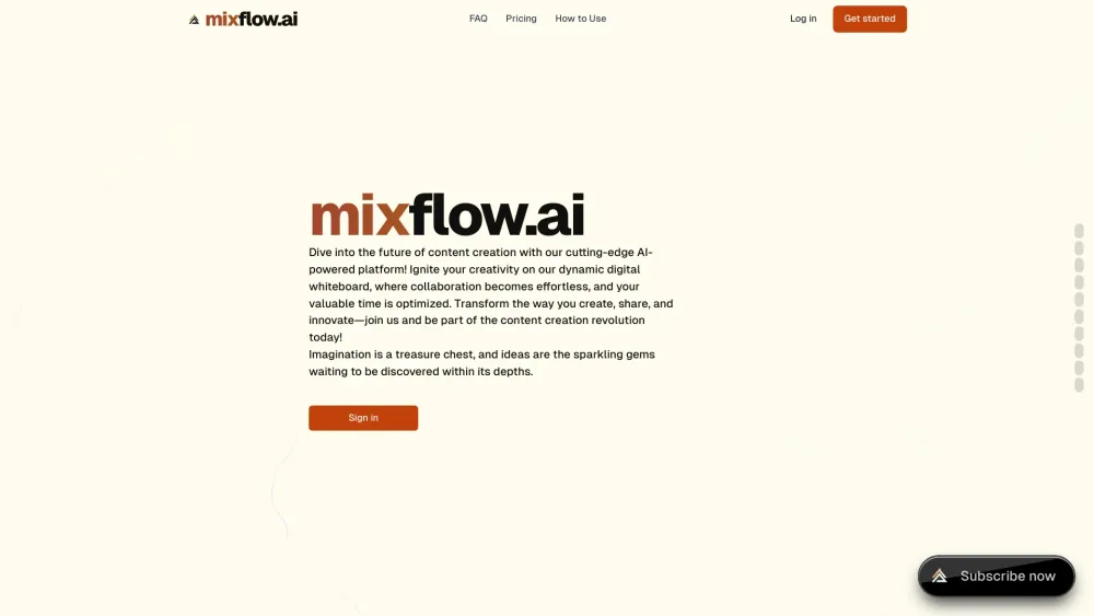 MixFlow.AI: Infinite Canvas for Creativity & Collaboration AI Tool