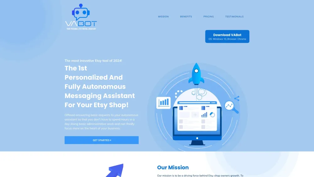 VABot: Ultimate AI Tool for Etsy Shop Owners