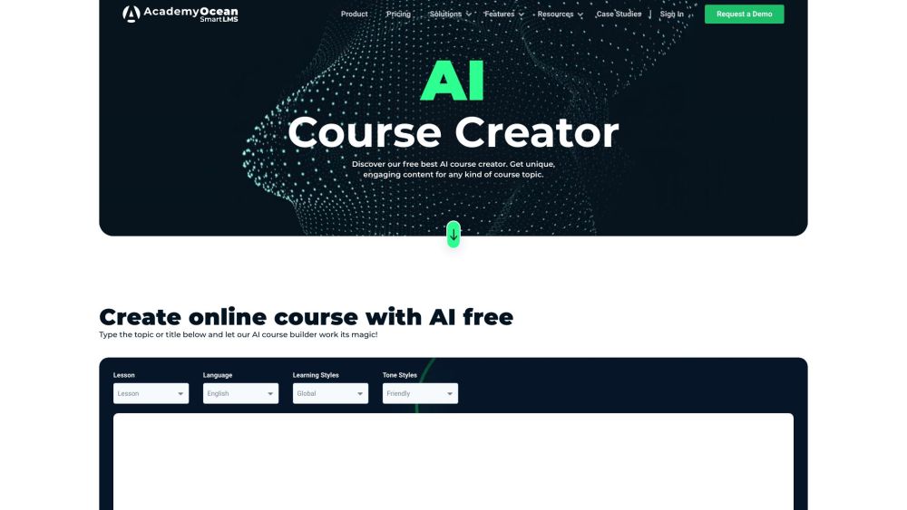 AcademyOcean: AI Tool to Build Online Courses