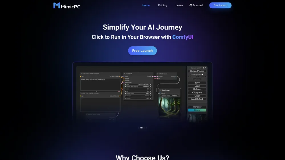 MimicPC: AI Tool for Cloud-Based AI Access