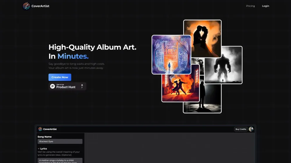 CoverArtist: AI Tool for Stunning Album Art Designs