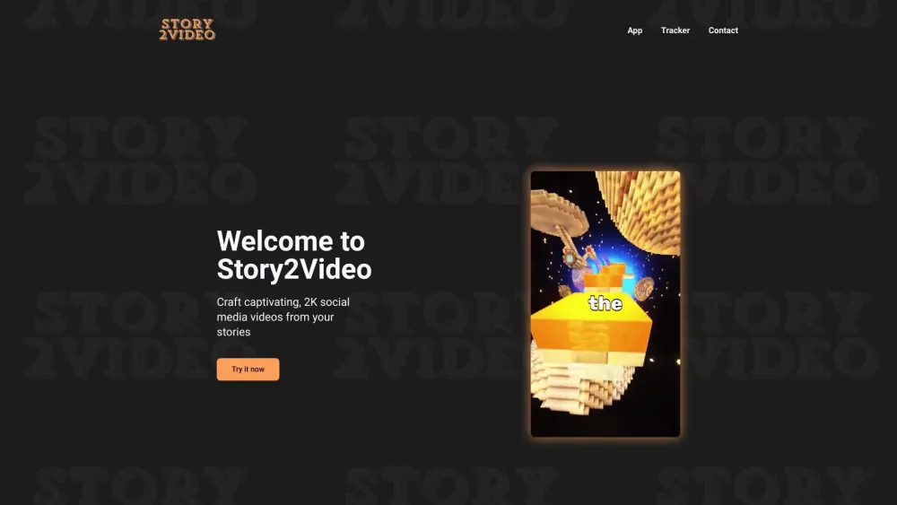 Story2Video: Craft High-Quality, Personalized Videos Effortlessly with Story2Video AI Tool