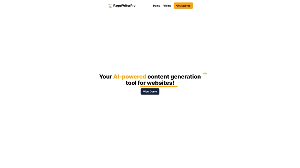 Page Writer Pro: AI Tool for Websites