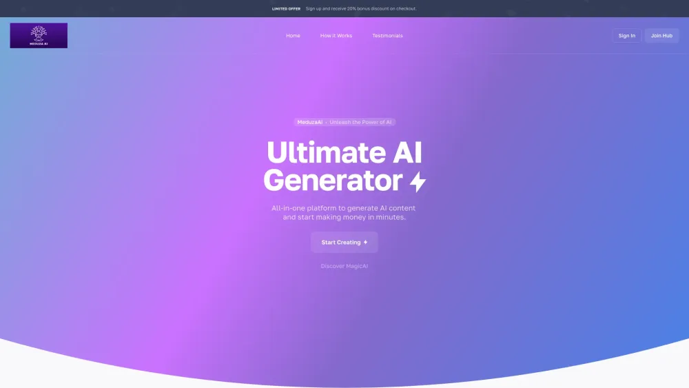 MeduzaAi: AI Generator Chatbot Assistant