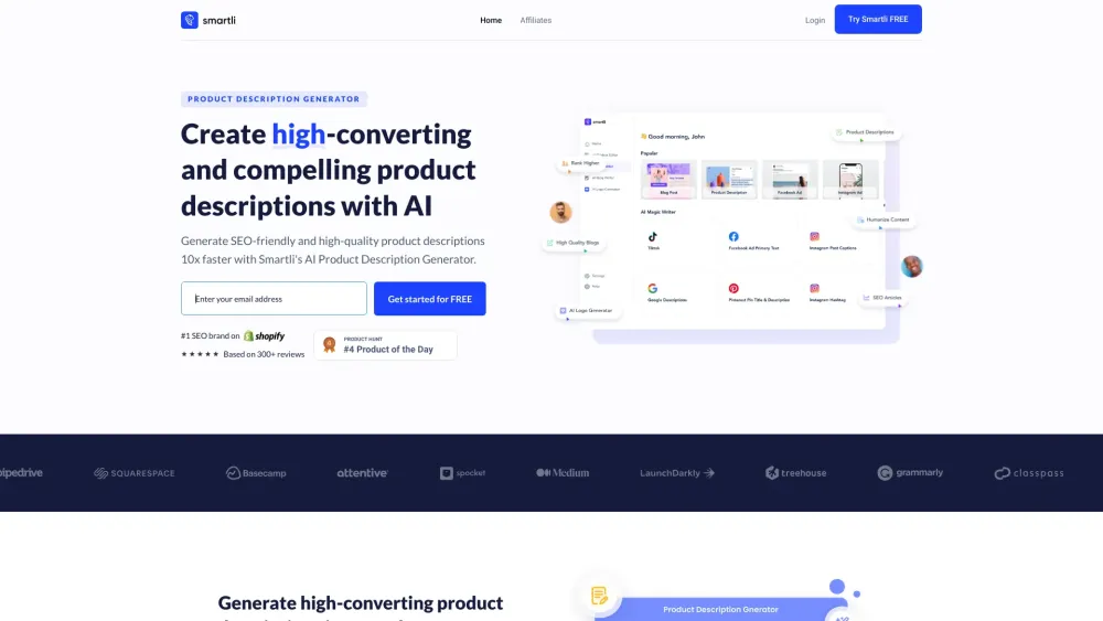 Smartli: AI Tool for Engaging E-Commerce Content