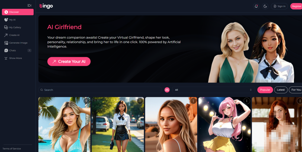 Tingo AI: Ultimate AI Tool for Virtual Girlfriends