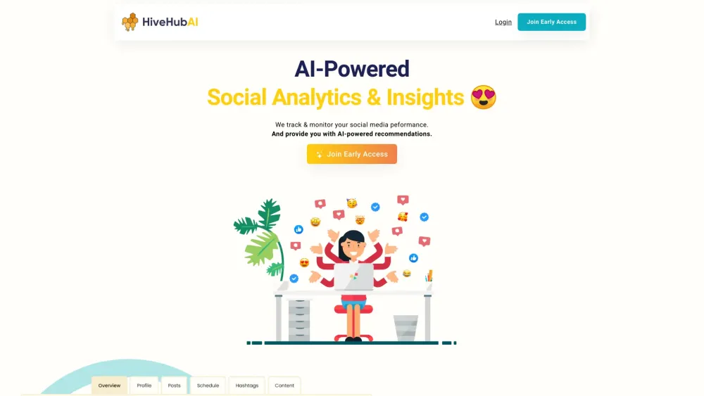 HiveHubAI: Boost Social Media Growth with AI Tool