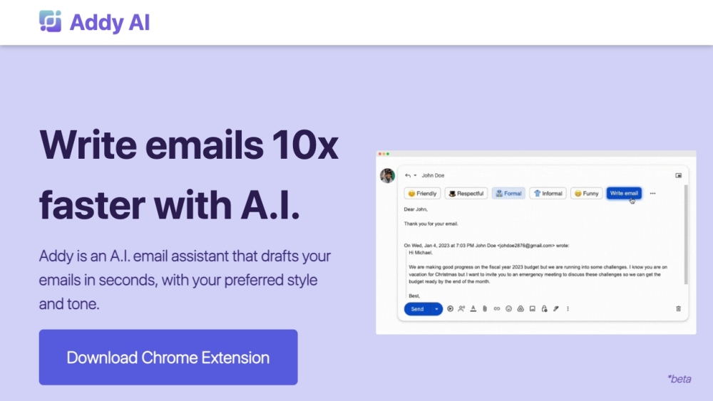 Addy: AI Tool for Smart Email Drafting