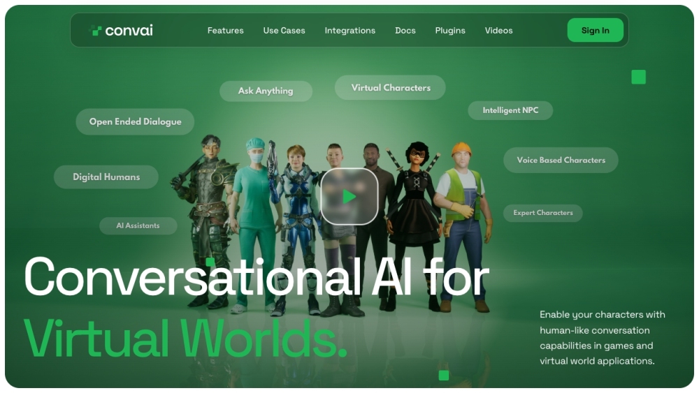 Convai: Conversational AI for Virtual Worlds