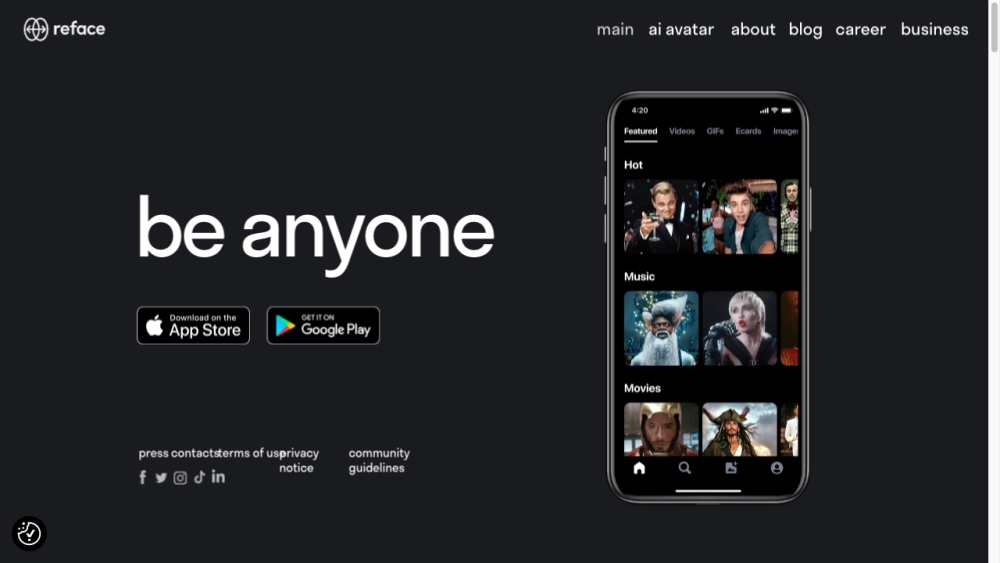 Reface: AI Face Swap App & Video Platform