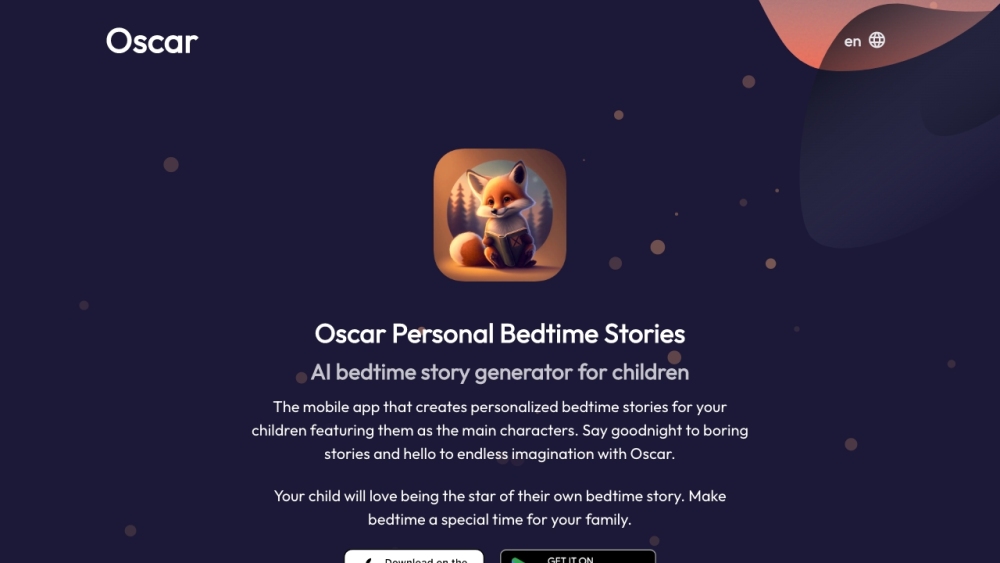 Oscar Stories: AI Tool Crafting Personalized Kids Stories