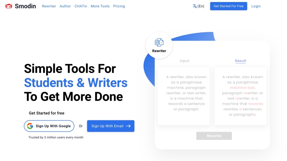 Smodin: Global Writing AI Tool