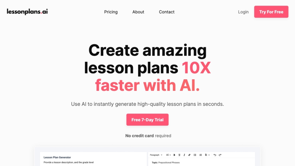 LessonPlans.ai: Custom AI Tool Transforms Teaching