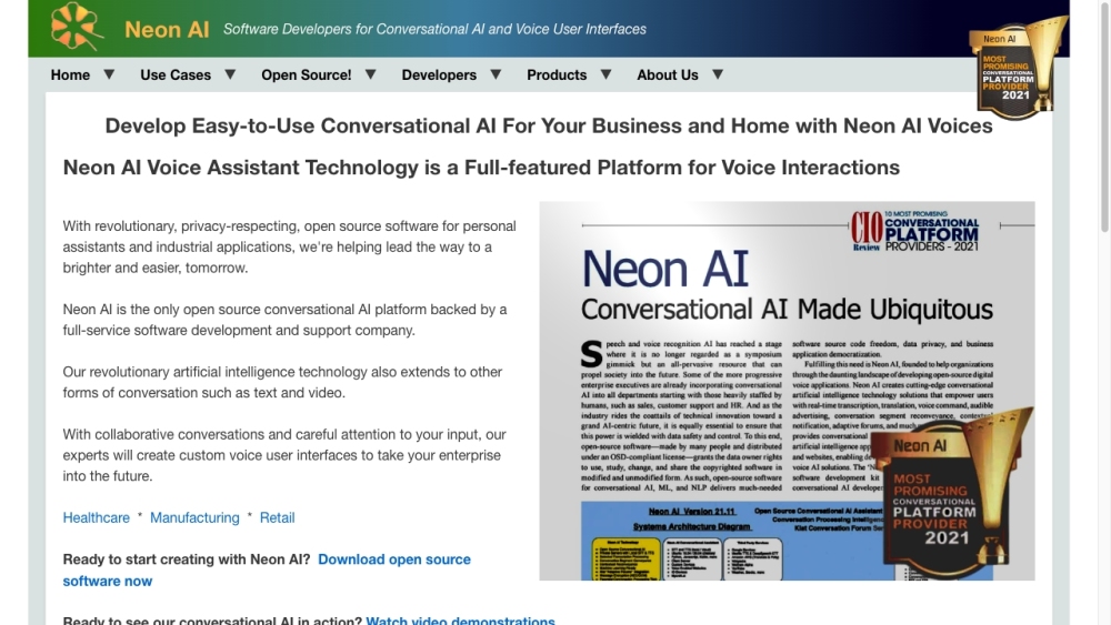 Neon AI: Conversational AI Platform & AI Tool