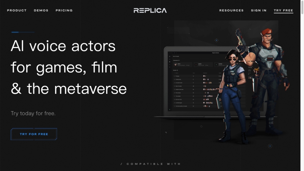 Replica Studios: AI Voice Actors for Games, Films, and Animation. #ai tool #Replica Studios