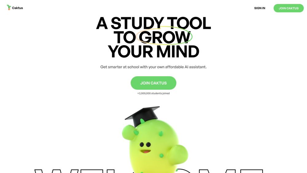 Caktus AI: Powerful AI Tool for Students