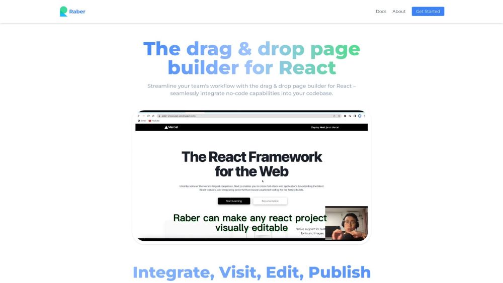 Raber: AI Tool for Effortless Page Building