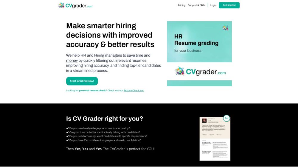 CVGrader.com: AI Platform for Efficient Job CV Analysis