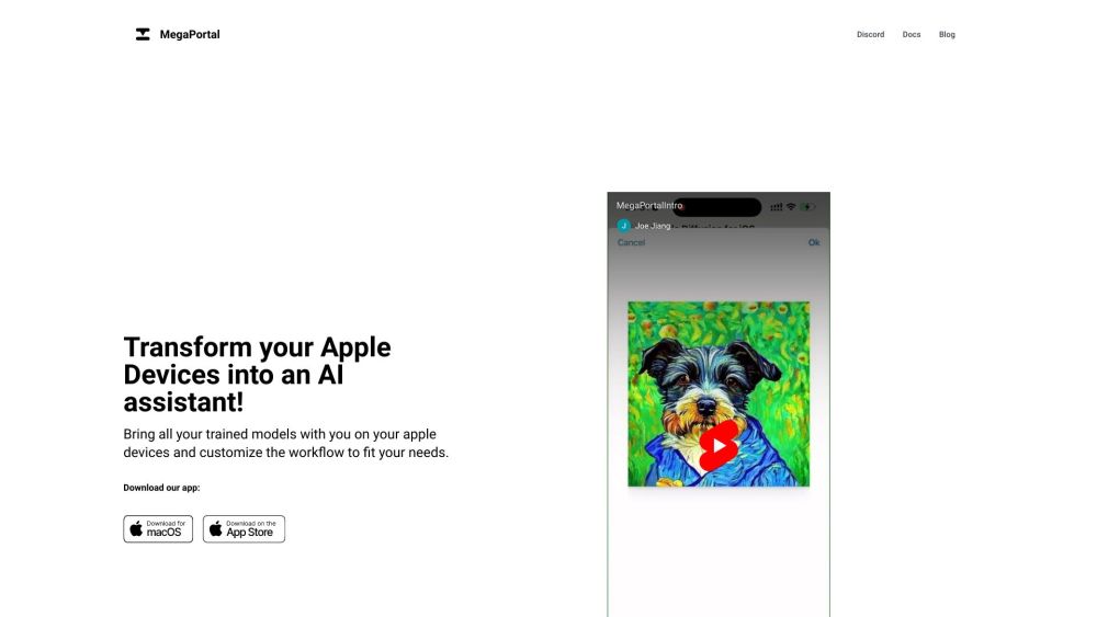 MegaPortal: AI Tool for Your Apple Devices