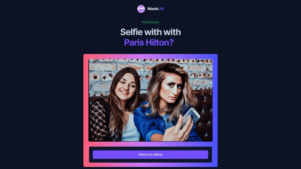 Maskr.AI: AI Tool for Celebrity Selfies with AI-Generated Photos