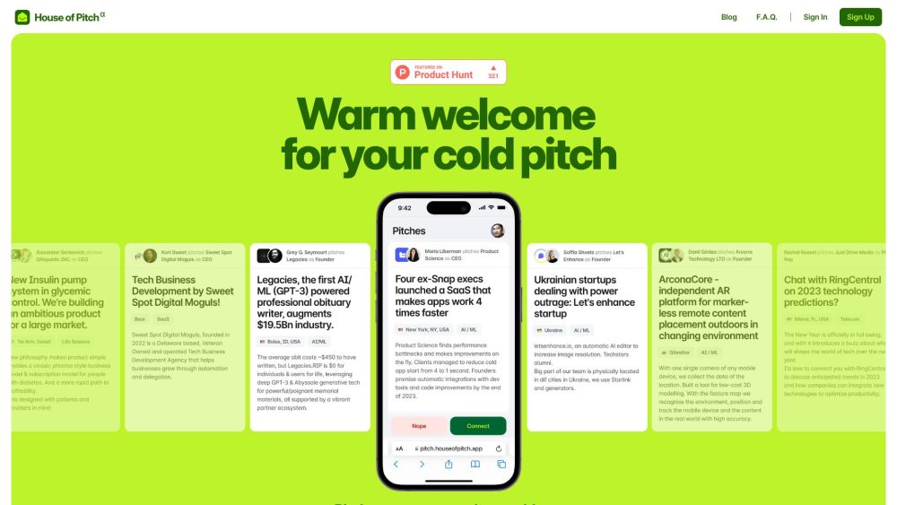 House of Pitch: AI Tool for Confident Media & Investor Outreach