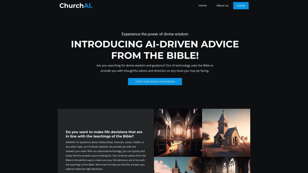 Church AI: AI Tool for Bible-Based Guidance