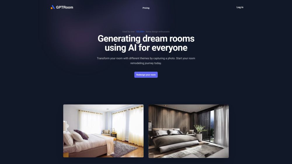 GPTRoom: AI Tool for Dream Room Design & Remodeling