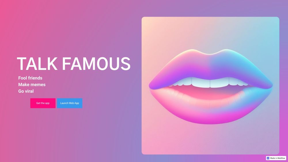 Talk Famous - AI Voice Generator: Fun AI Tool