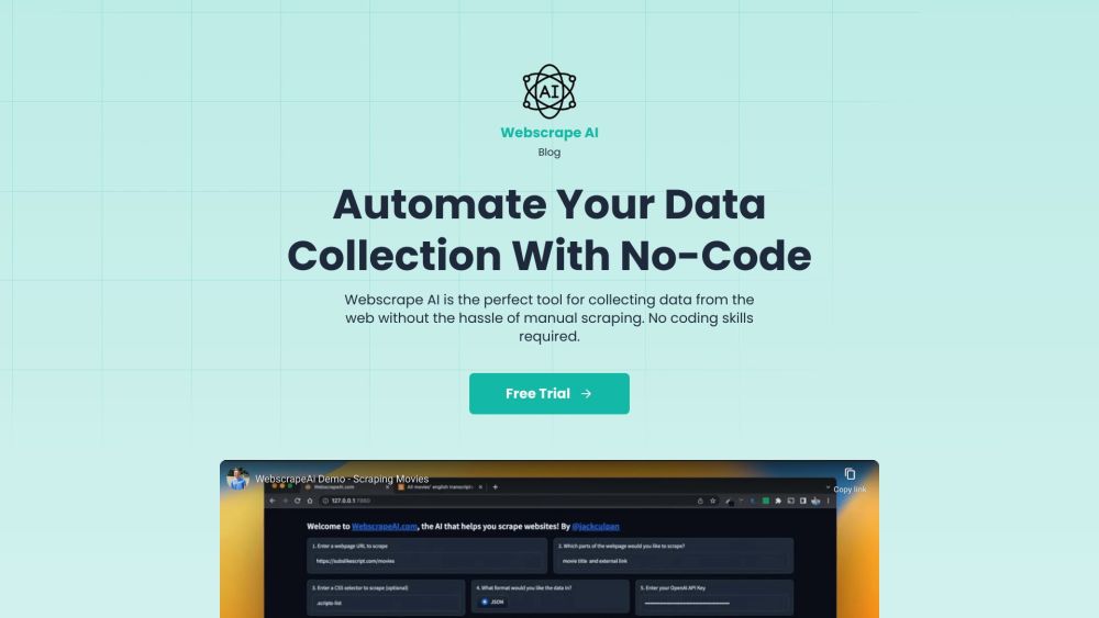 Webscrape AI: Automated Data Collection Tool