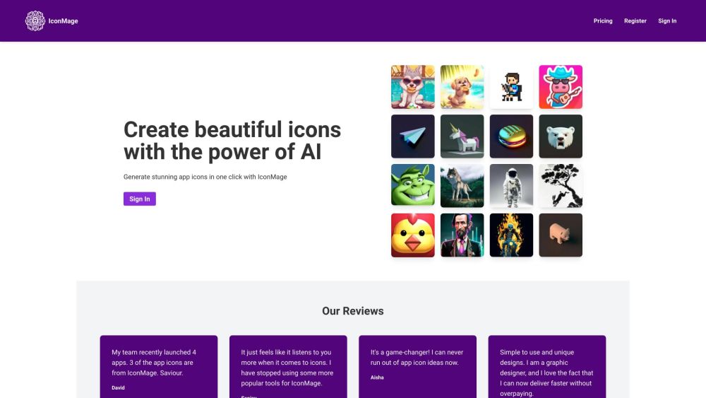 IconMage | AI Tool for Stunning Icons