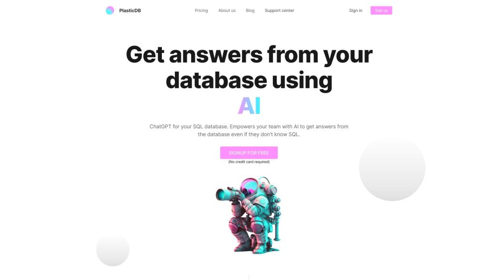 PlasticDB: AI Tool for Accurate Answers