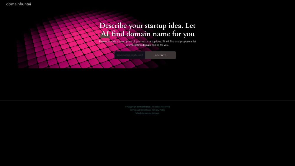Domainhuntai: AI Tool for Creative Startup Domains