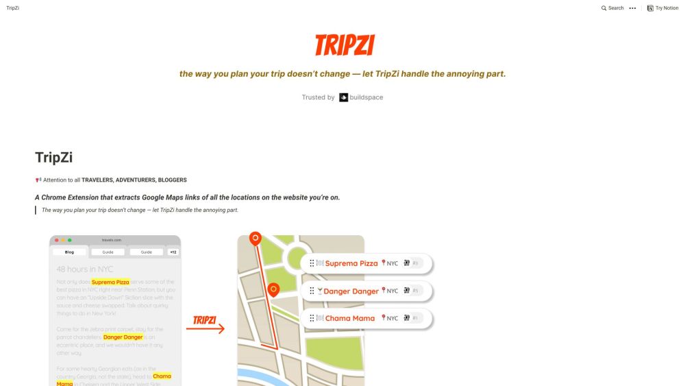 TripZi: Seamless Travel Planning AI Tool