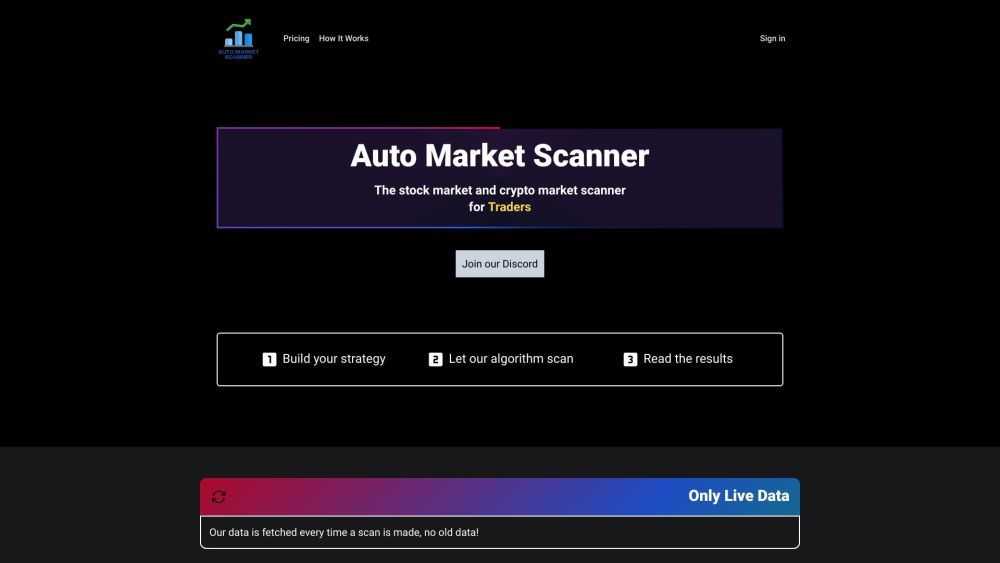 Auto Market Scanner: AI Tool for Traders