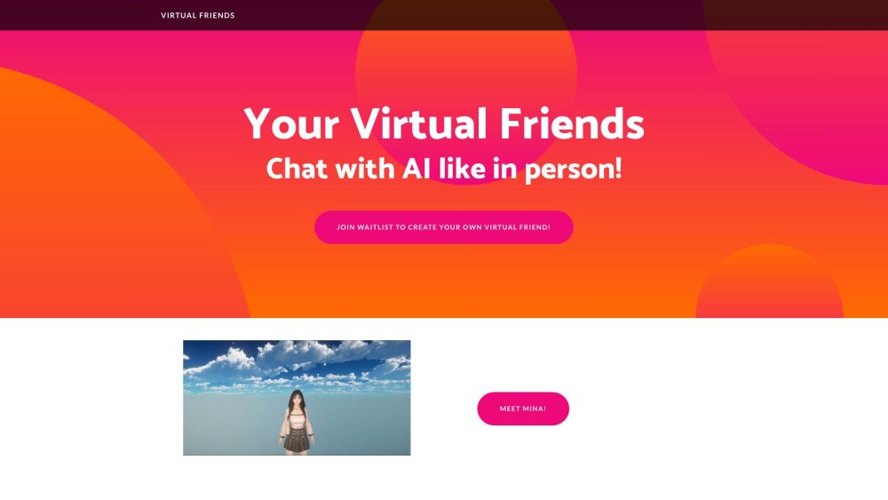 Virtual Friends: AI Chat Tool for Face2face 3D Animation