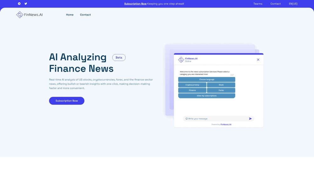 FinNews.AI: AI tool for real-time finance insights