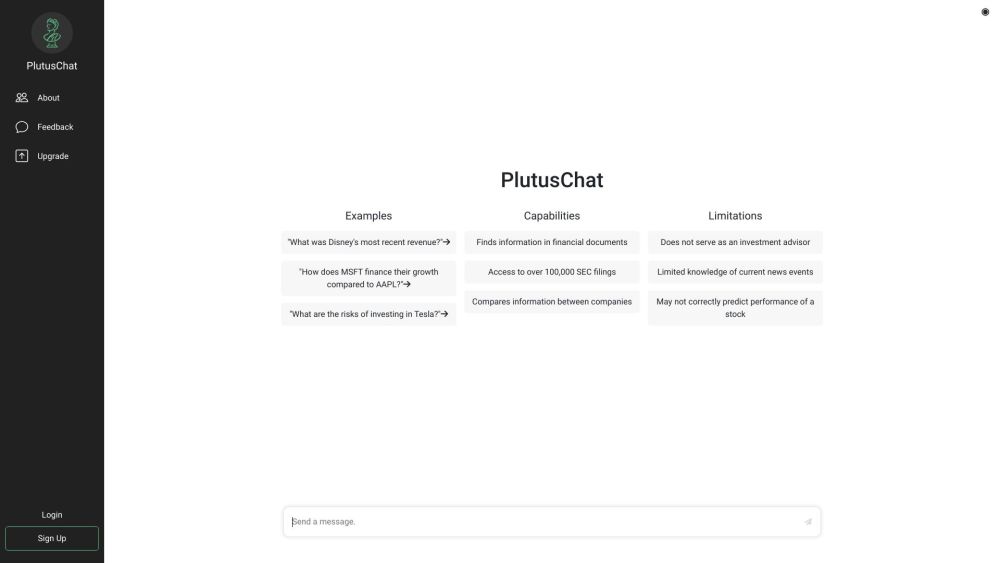 PlutusChat: Find US Stock Info with AI Tool