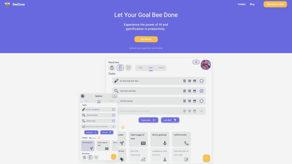 BeeDone: AI Tool for Productivity Hacks (36 letters)